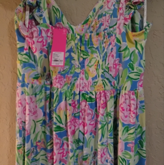 Lilly Pulitzer Bayleigh Flutter Sleeve Midi Dress - NWT - Size 12 - Picture 6 of 7